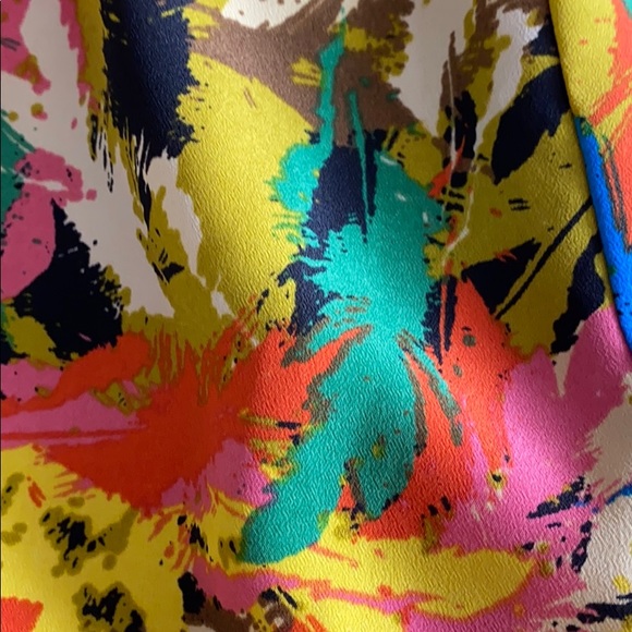 MM Couture yellow abstract dress, M - Picture 10 of 10